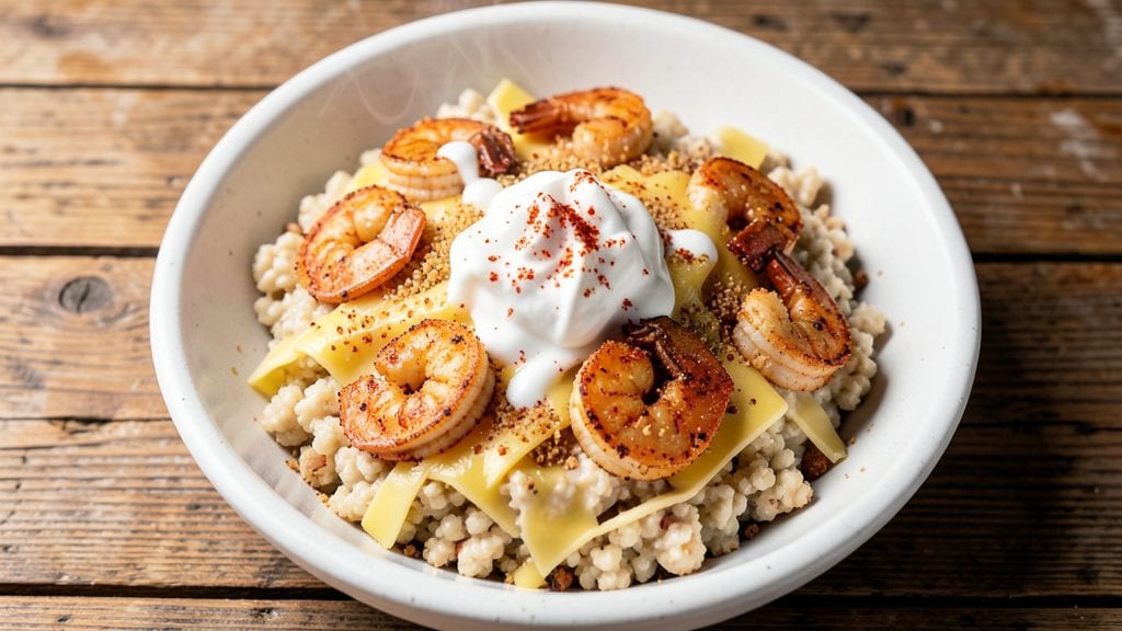 Copycat Shrimp And Grits Recipe: Crispy Cornmeal Crust With Creamy Cheese Pull