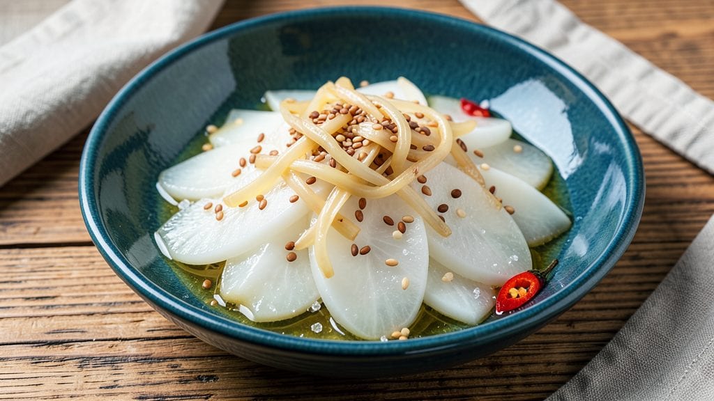 White Radish Chinese Recipe: Crunchy Pickled Spice Bomb for Dumplings
